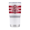 Indiana 20oz White Tumbler CFP National Champions
