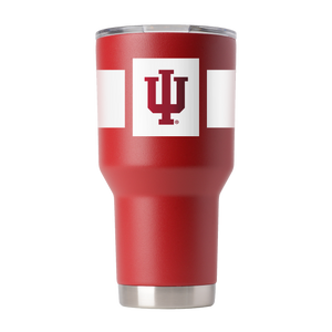 Indiana 30oz Crimson Stripe Tumbler