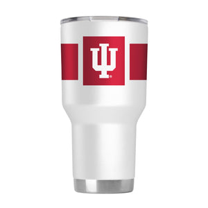 Indiana 30oz White Stripe Tumbler