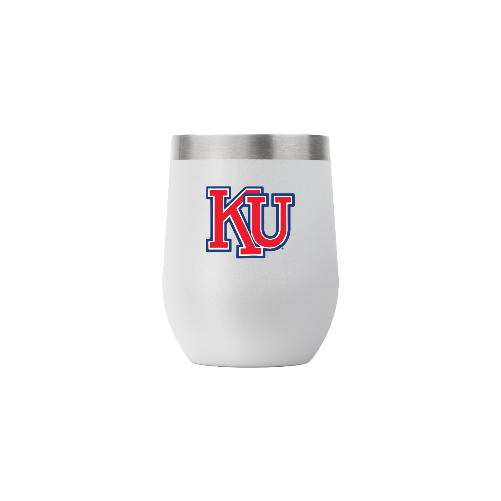 Kansas College Vault 12oz Stemless Tumbler