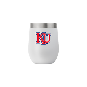 Kansas College Vault 12oz Stemless Tumbler