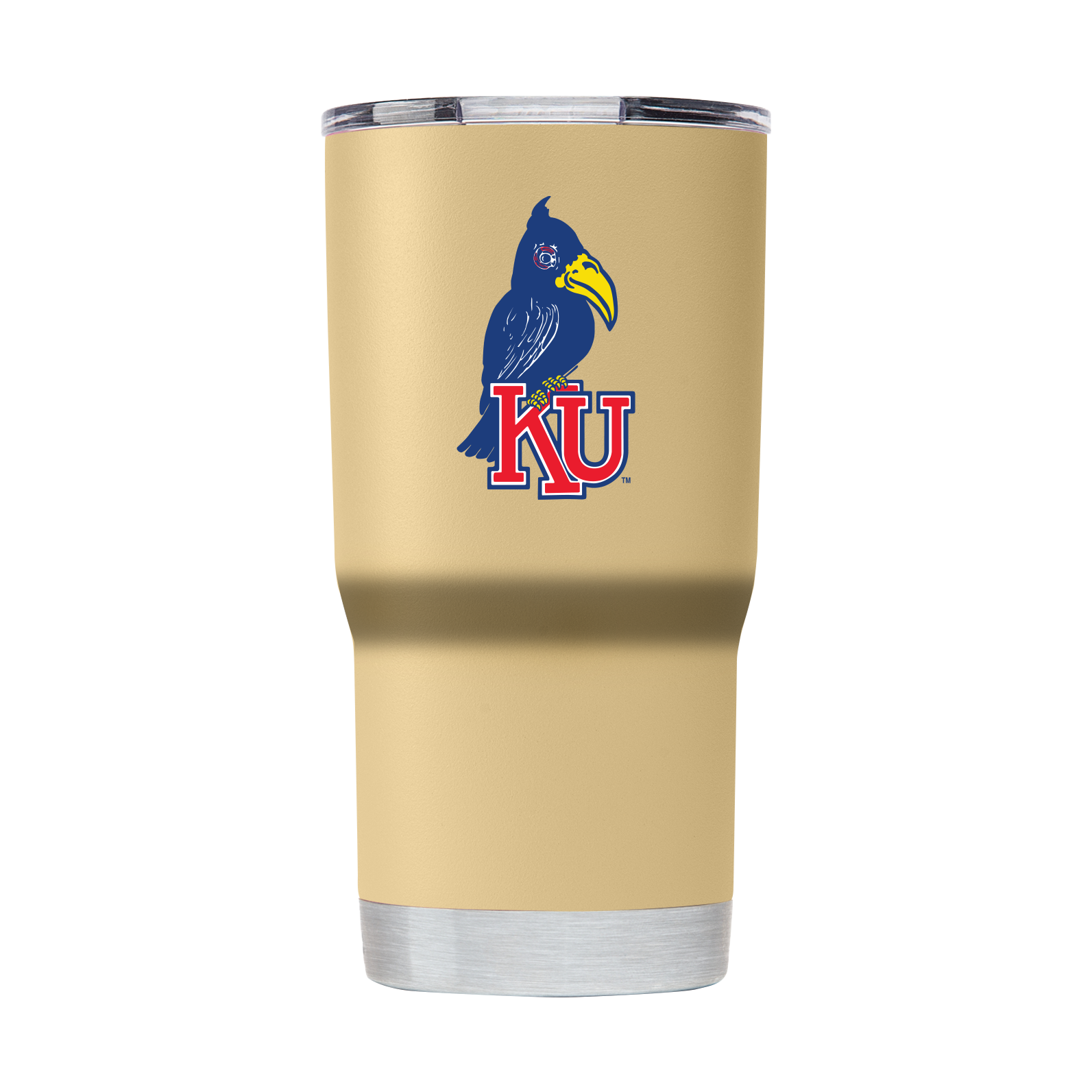 Kansas College Vault 20oz Gold Tumbler