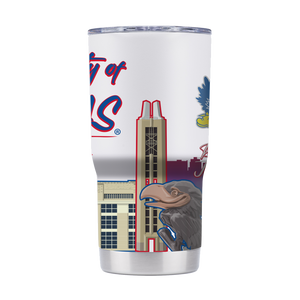 Kansas 20oz Campus Icons Tumbler