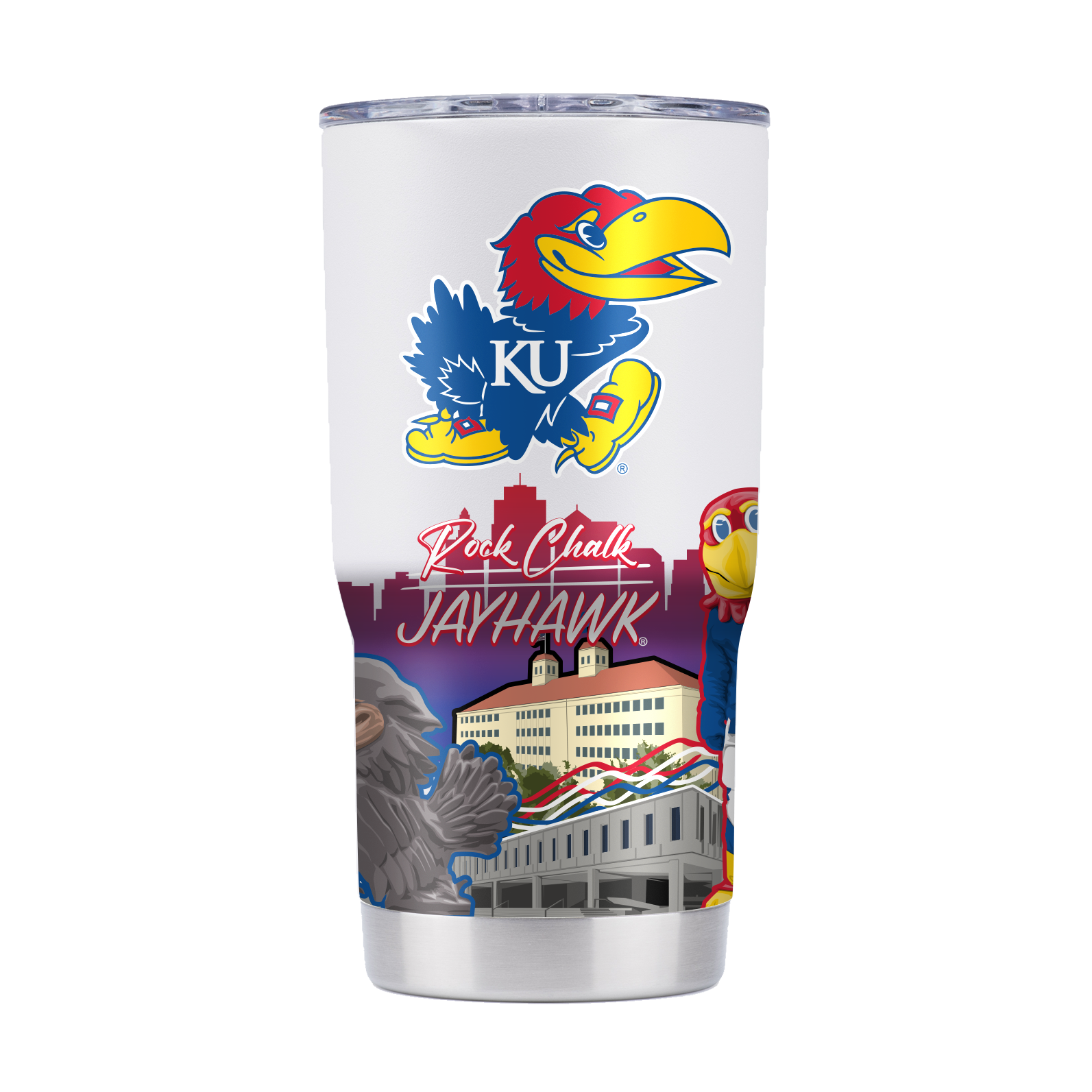 Kansas 20oz Campus Icons Tumbler