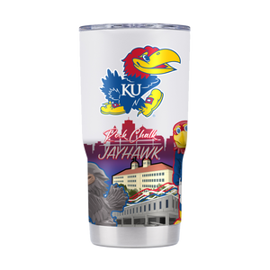 Kansas 20oz Campus Icons Tumbler