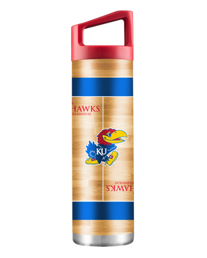 Kansas 22oz Basketball Court Bottle