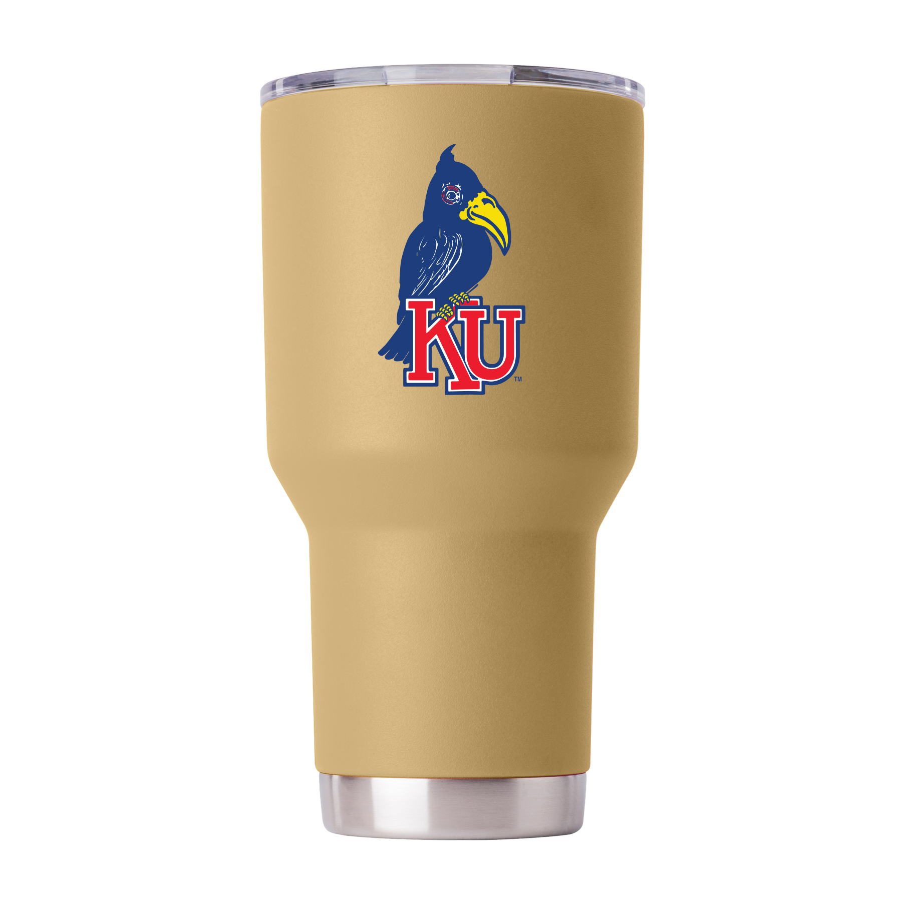 Kansas College Vault 30oz Gold Tumbler