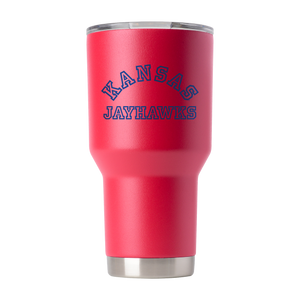 Kansas College Vault 30oz Red Tumbler