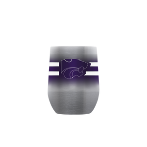 Kansas State 12oz Stemless Tumbler