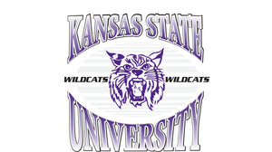 Kansas State College Vault 16oz 2-Pack Glass Tumblers