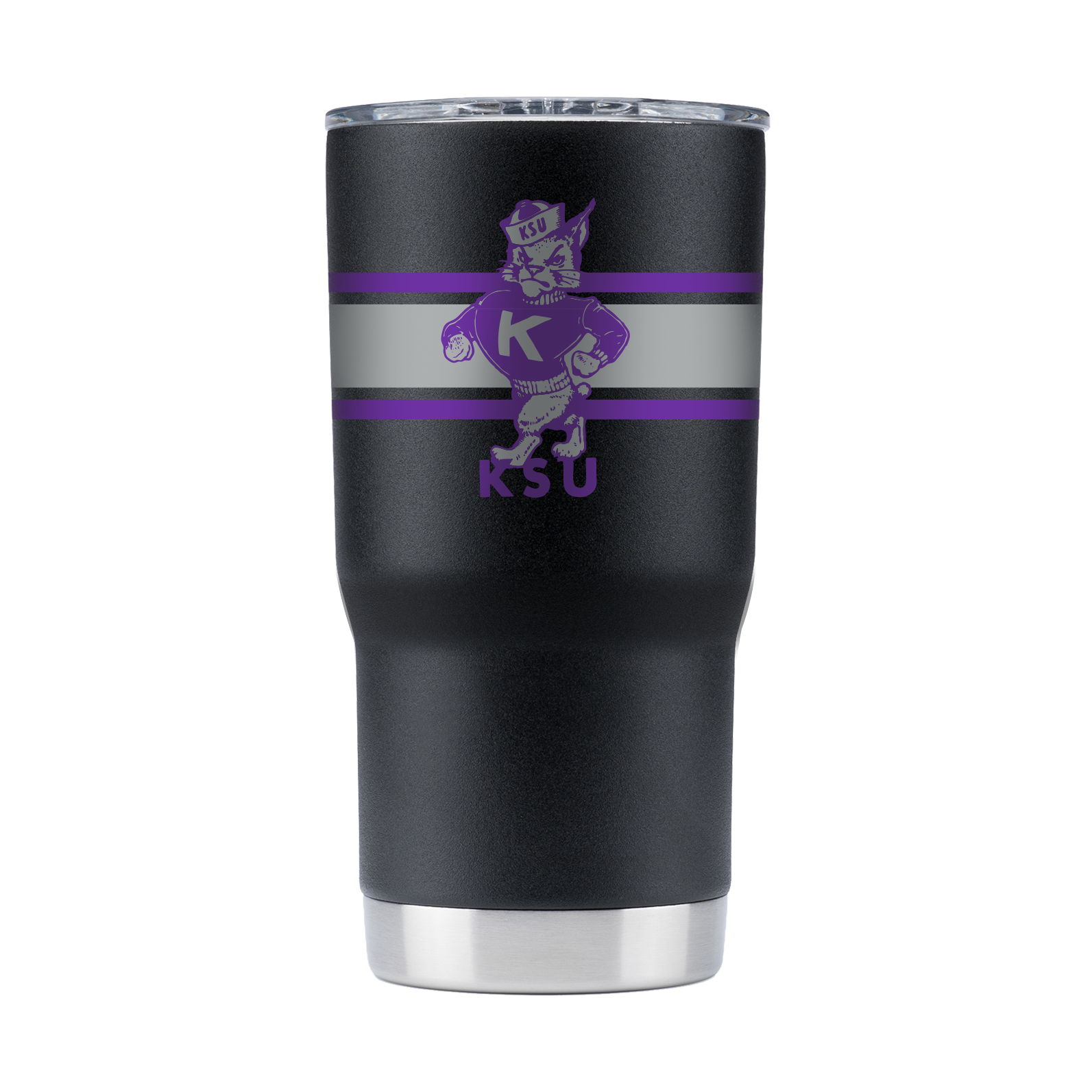 Kansas State College Vault 20oz Black Tumbler