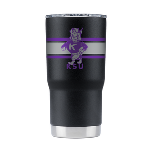 Kansas State College Vault 20oz Black Tumbler