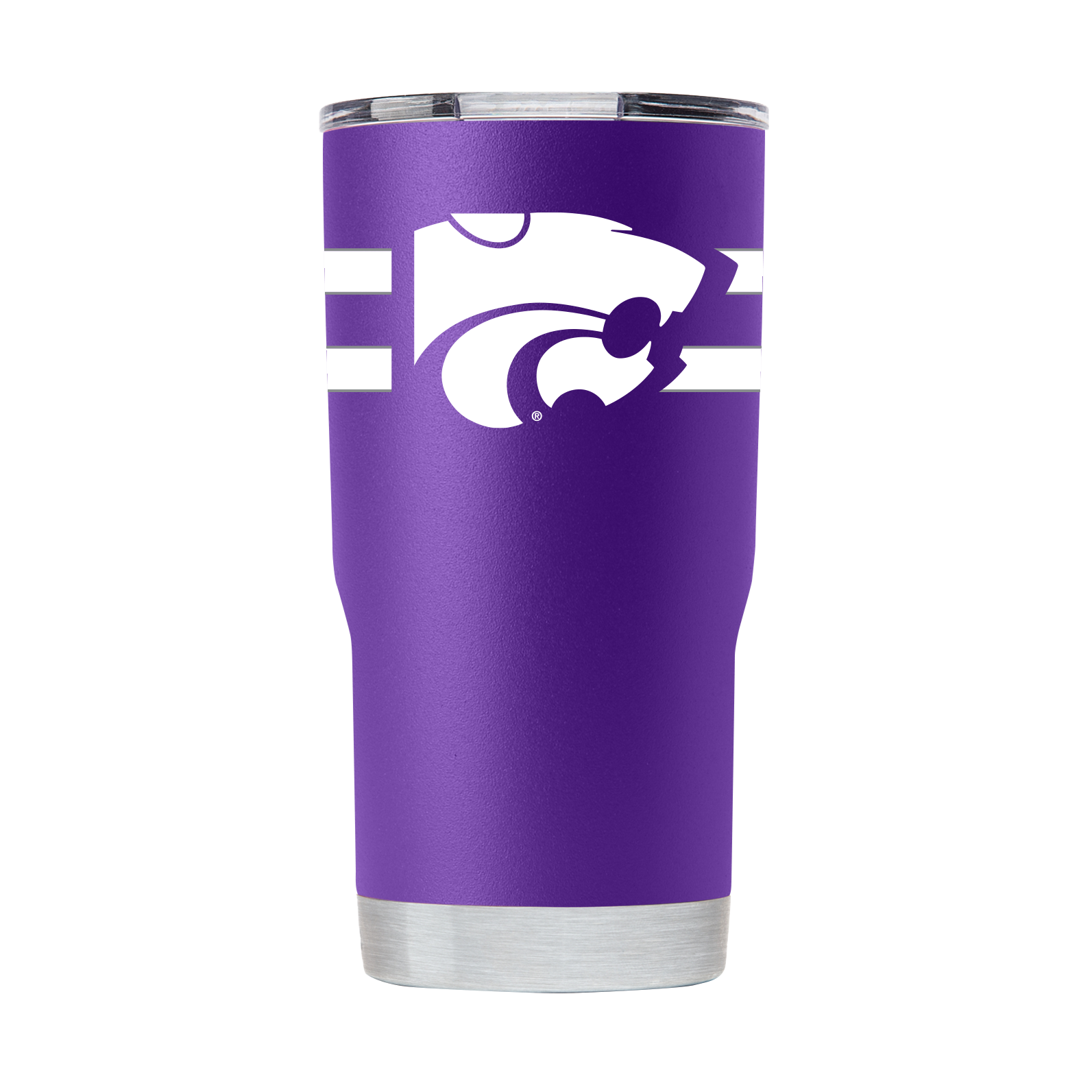 Kansas State 20oz Purple Stripe Tumbler