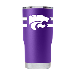 Kansas State 20oz Purple Stripe Tumbler