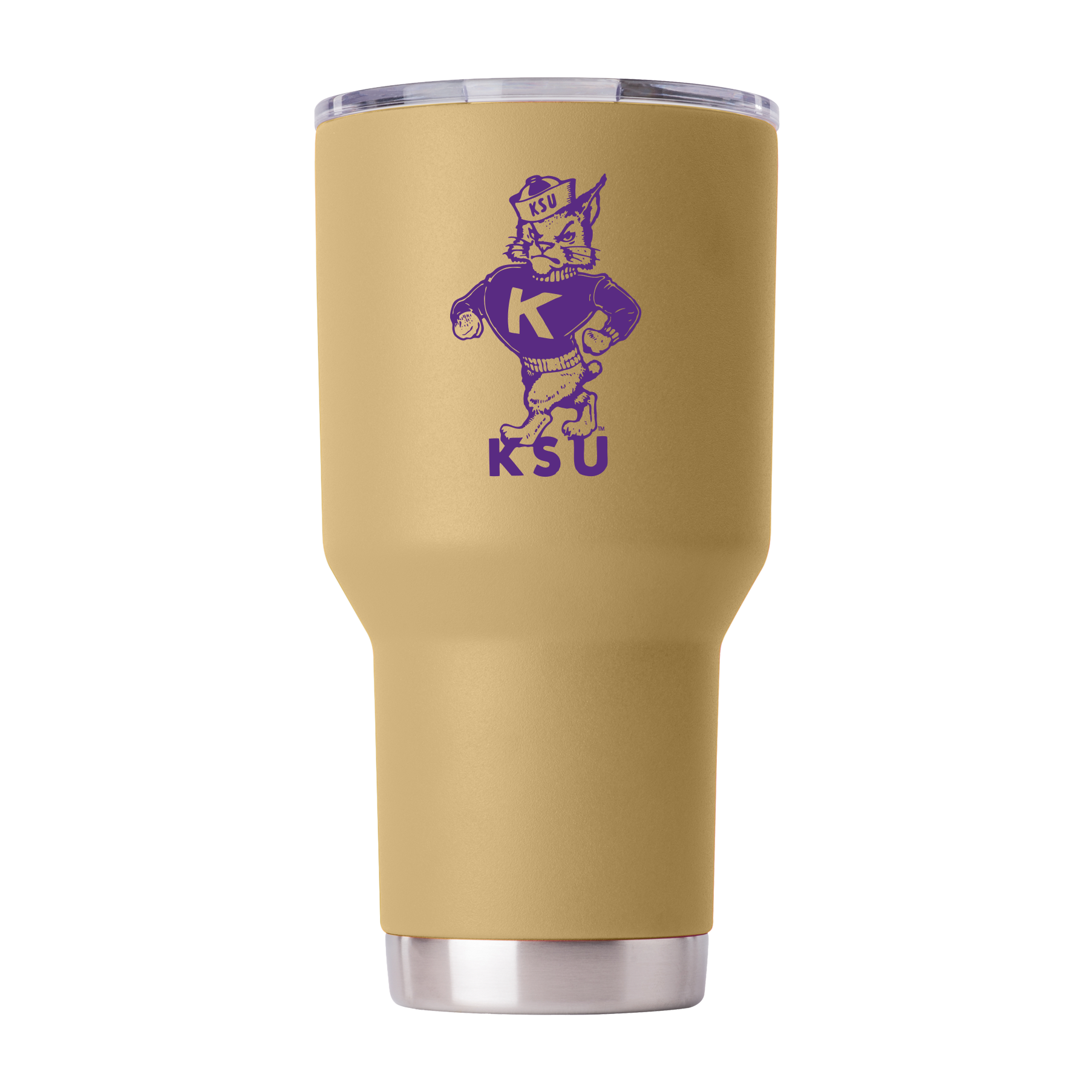 Kansas State College Vault 30oz Gold Tumbler