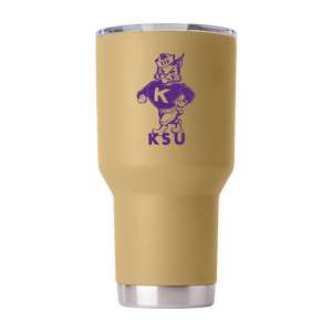 Kansas State College Vault 30oz Gold Tumbler