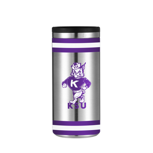 Kansas State Vault Collection Stainless Steel Skinny Can Koozie
