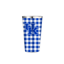 Kentucky 16oz Stainless Pint Gingham