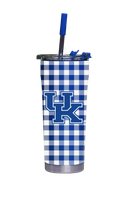 Kentucky Straw Tumbler Gingham