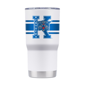 Kentucky College Vault 20oz White Tumbler