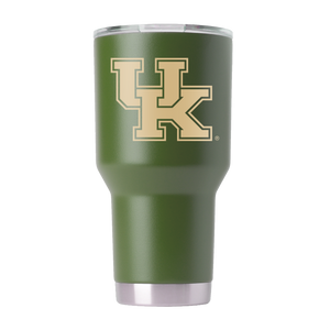 Kentucky 30oz Olive Green Tumbler - American Flag Design