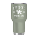 Kentucky 30oz Tumbler Sage ProGloss by gametimesidekicks, featuring a glossy sage green finish and durable stainless steel construction.