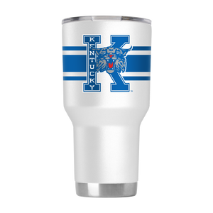 Kentucky College Vault 30oz White Tumbler