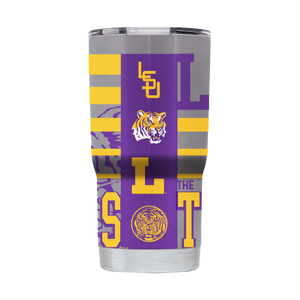 LSU College Vault 20oz Stainless Steel Tumbler