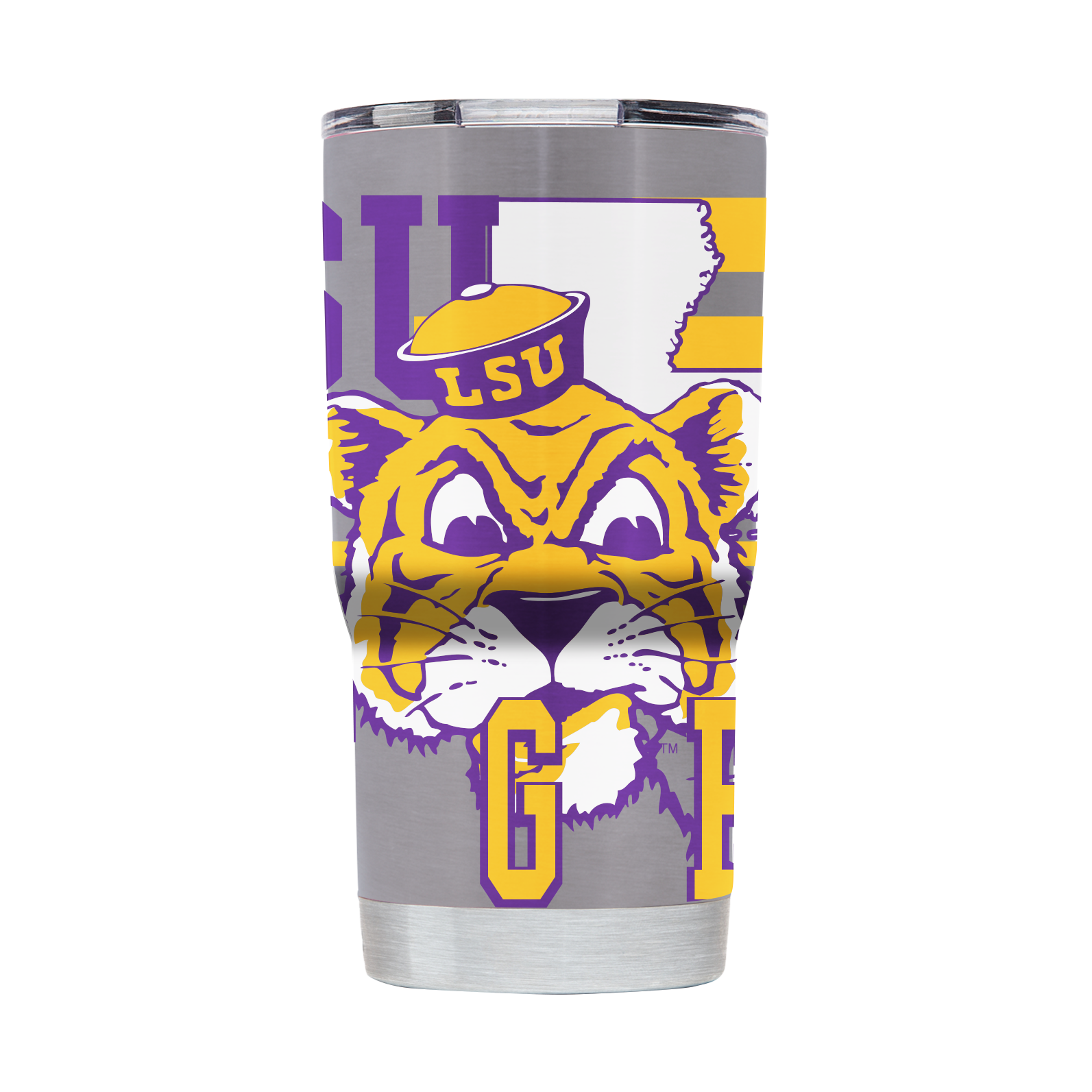 LSU College Vault 20oz Stainless Steel Tumbler