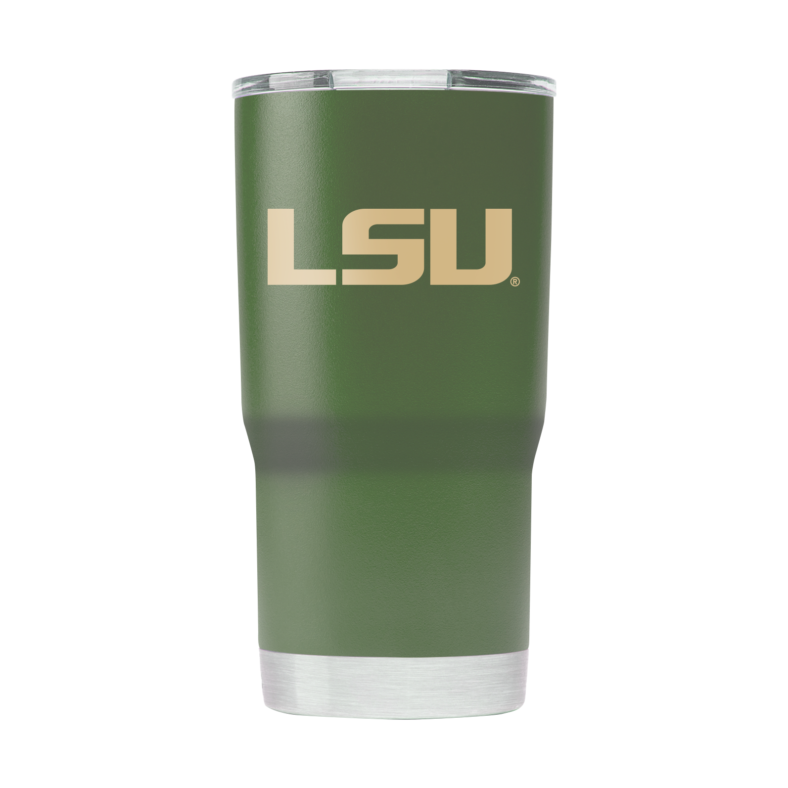 LSU 20oz Olive Green Tumbler - American Flag