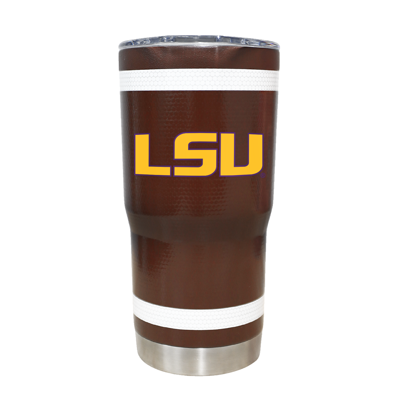 LSU 20oz Football Textured Tumbler