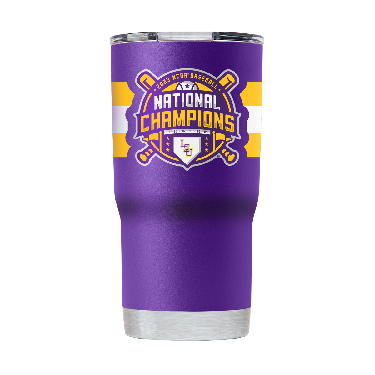 LSU, LSU 12 oz Purple Stemless Tumbler