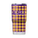 LSU 20oz Tumbler Gingham