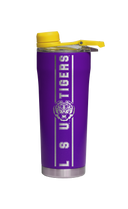 LSU Laser Etched Stainless Steel Shaker Bottle