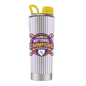 LSU Pinstripe Baseball Shaker - National Champs 2023