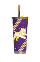 LSU College Vault Splatter Straw Tumbler
