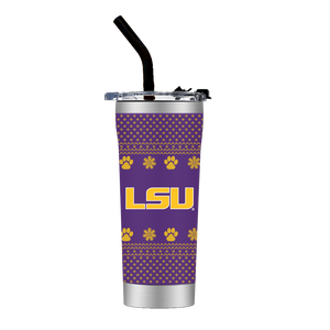 LSU Straw Tumbler - Christmas Collection