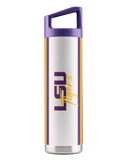LSU 22oz White Bottle