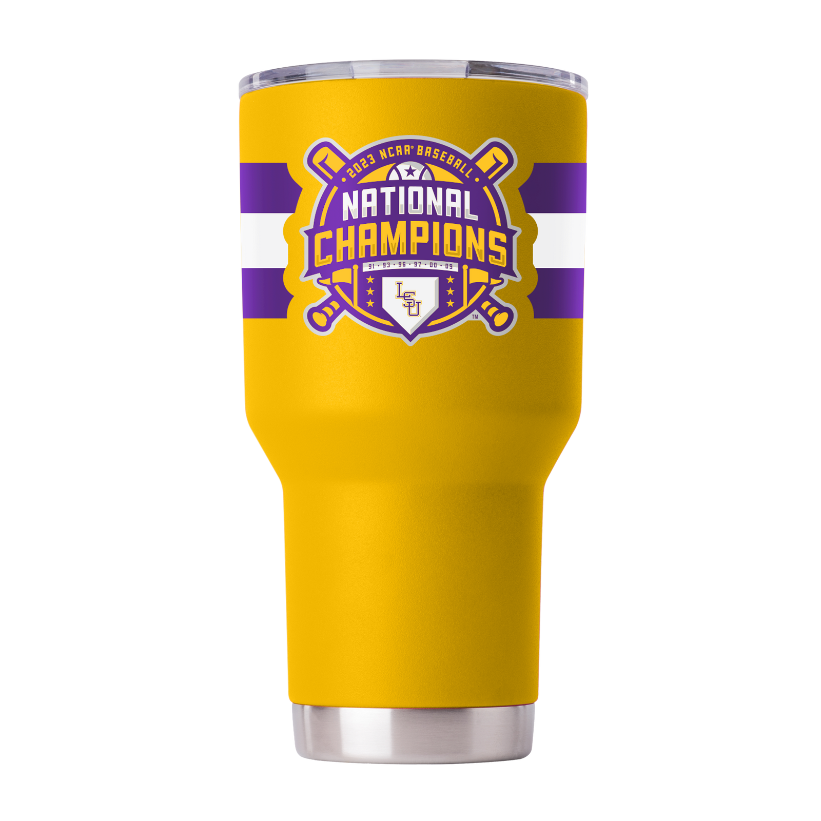 LSU Tigers GameTime Sidekick Baseball National Champions Laces Metal 2 —  Bengals & Bandits