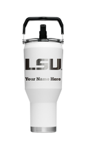 LSU 40oz Personalized Laser Etched Carry Tumbler