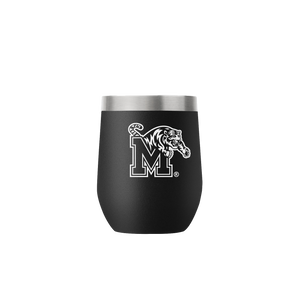 Memphis 12oz Stemless Black Tumbler