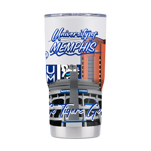 Memphis 20oz Campus Icons Tumbler