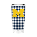Michigan 16oz 2-Pack Glass Tumblers Gingham