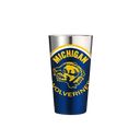 Michigan "College Vault" 16oz Stainless Pint