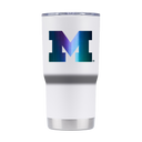 Michigan 20oz White Prism Laser Etched Tumbler