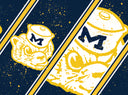 Michigan College Vault Splatter Straw Tumbler