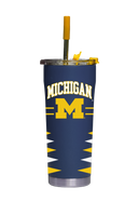 Michigan Straw Tumbler Retro Diamond Cut