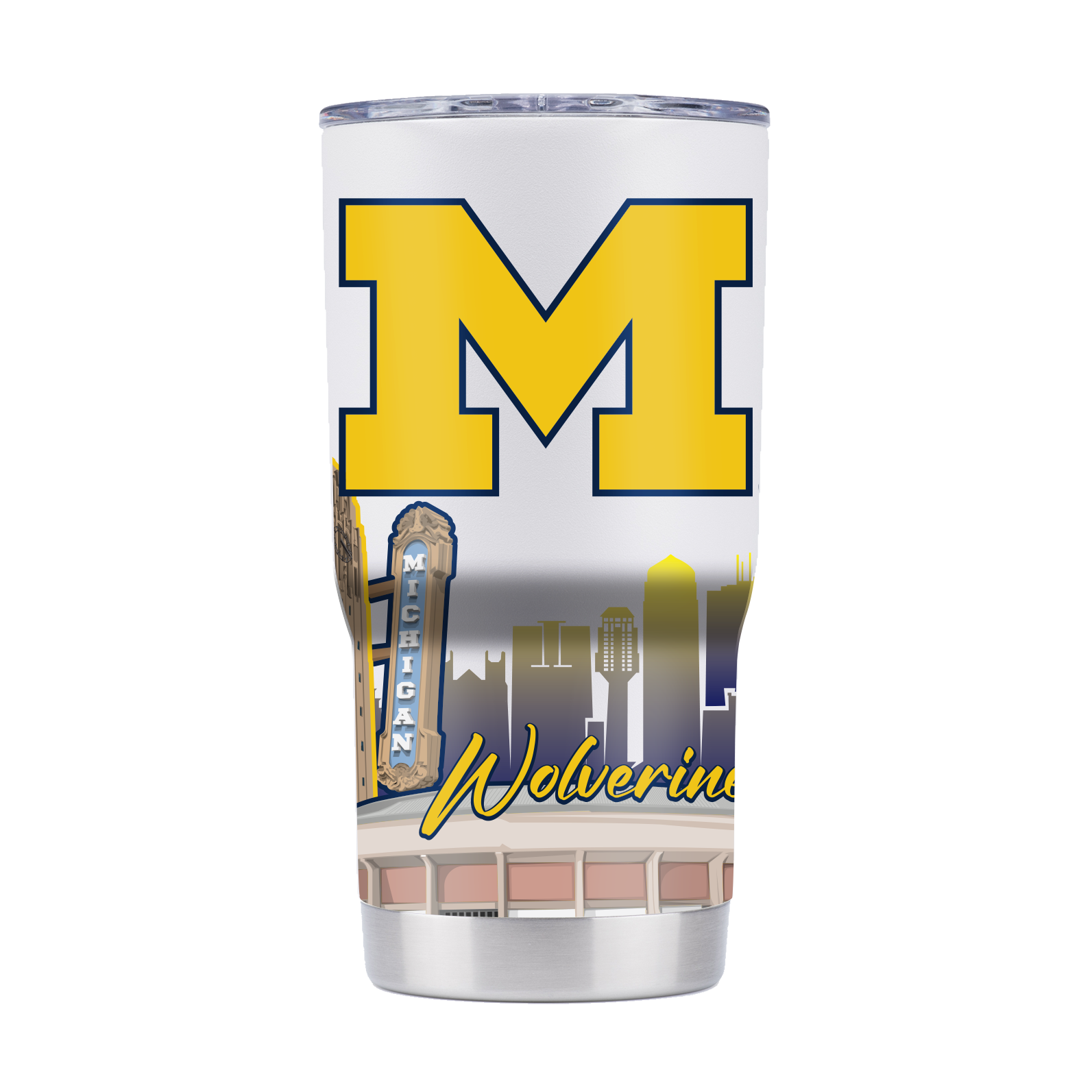 Michigan 20oz Campus Icons Tumbler