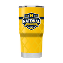 Michigan 2026 National Champs 20oz Tumbler Yellow Basketball Wrap