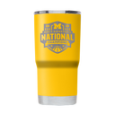 Michigan 2026 National Champs 20oz Laser Etched Tumbler Yellow